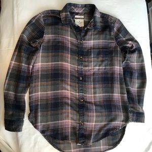 AEO Amazingly soft Boyfriend shirt small plaid